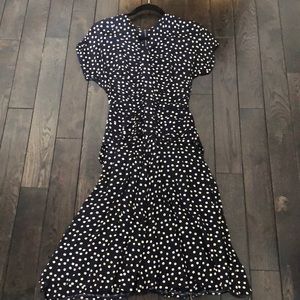 Navy Polka Dot Vintage dress